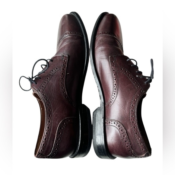 Vintage Brown Leather Bostonian High End Oxford Dress Shoes Men’s 10.5 MINTY - Picture 4 of 8